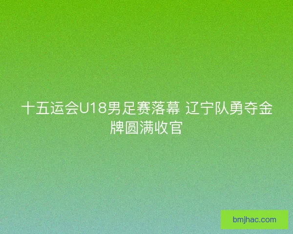 十五运会U18男足赛落幕 辽宁队勇夺金牌圆满收官 十五运会U18男足赛落幕 辽宁队勇夺金牌圆满收官